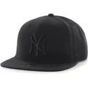 svart-platt-snapback-keps-med-svart-new-york-yankees-mlb-logo-sure-shot-fran-47-brand