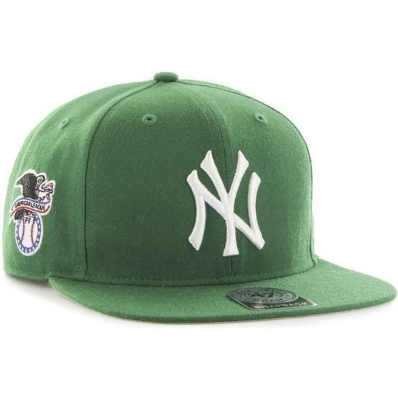 kepsar-plana-gron-snapback-fran-new-york-yankees-mlb-av-47-brand
