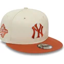 beige-och-brun-platt-snapbackkeps-9fifty-patch-new-york-yankees-mlb-fran-new-era