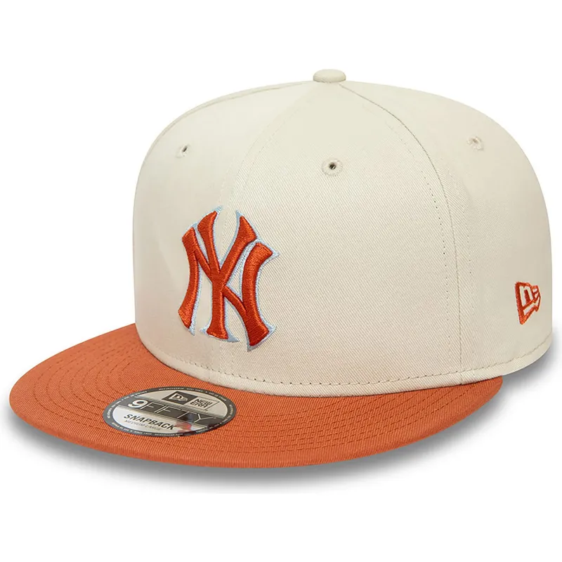 beige-och-brun-snapback-platt-keps-9fifty-patch-new-york-yankees-mlb-fran-new-era