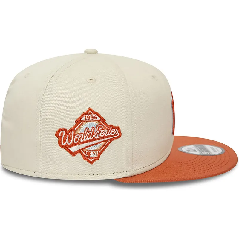 kepsar-plana-beige-snapback-marron-9fifty-patch-fran-new-york-yankees-mlb-av-new-era kepsar-plana-beige-snapback-marron-9fifty-patch-fran-new-york-yankees-mlb-av-new-era