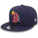marinbla-platt-snapback-keps-9fifty-summer-icon-fran-boston-red-sox-mlb-av-new-era