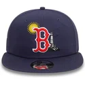 marinbla-platt-snapback-keps-9fifty-summer-icon-fran-boston-red-sox-mlb-av-new-era