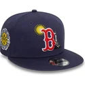 marinbla-platt-snapback-keps-9fifty-summer-icon-fran-boston-red-sox-mlb-av-new-era