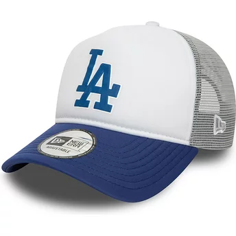 New Era A Frame Logo Los Angeles Dodgers MLB Grå och Blå Trucker Keps