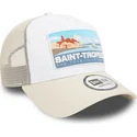 kepsar-curva-beige-snapback-a-frame-summer-fran-saint-tropez-ciudades-y-playas-av-new-era