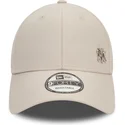 beige-justerbar-9forty-flawless-kurvkeps-new-york-yankees-mlb-fran-new-era