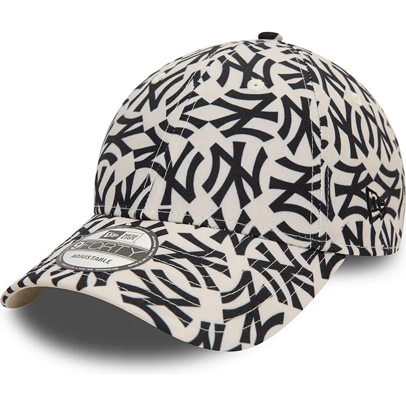 bojd-beige-och-svart-justerbar-keps-9forty-monogram-fran-new-york-yankees-mlb-av-new-era