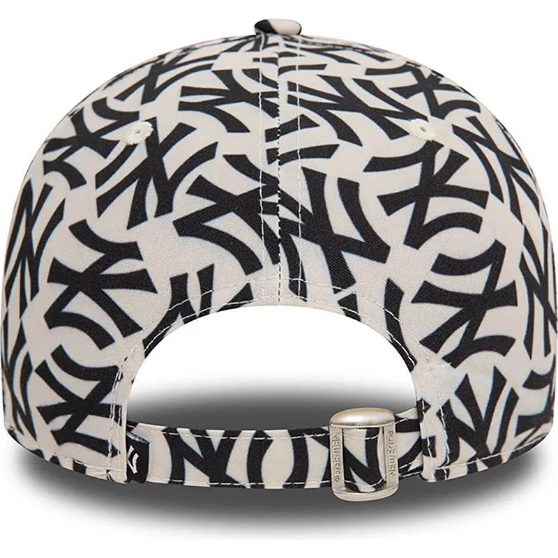 justerbar-beige-och-svart-9forty-monogram-new-york-yankees-mlb-keps-fran-new-era