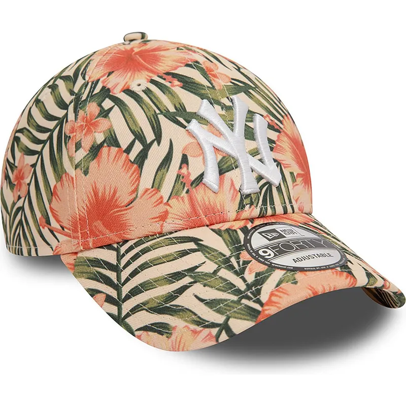 kepsar-curva-flerfargad-justerbart-band-9forty-tropical-fran-new-york-yankees-mlb-av-new-era