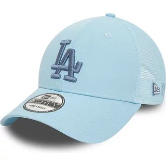 New Era Blå Logotyp 9FORTY Hemmaarena Los Angeles Dodgers MLB Blå Truckerkeps