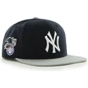 new-york-yankees-mlb-sure-shot-svart-platt-keps-med-gra-skarm-snapback-fran-47-brand