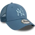 new-era-new-york-yankees-mlb-9forty-home-field-bla-truckerkeps-med-bla-logotyp
