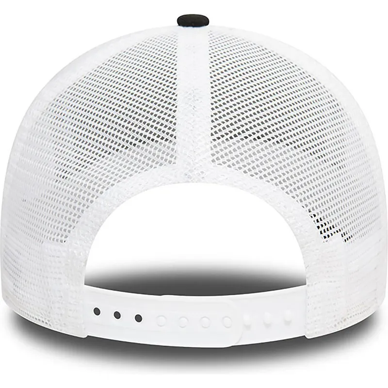 svart-och-vit-trucker-keps-a-frame-seasonal-infill-fran-los-angeles-dodgers-mlb-av-new-era