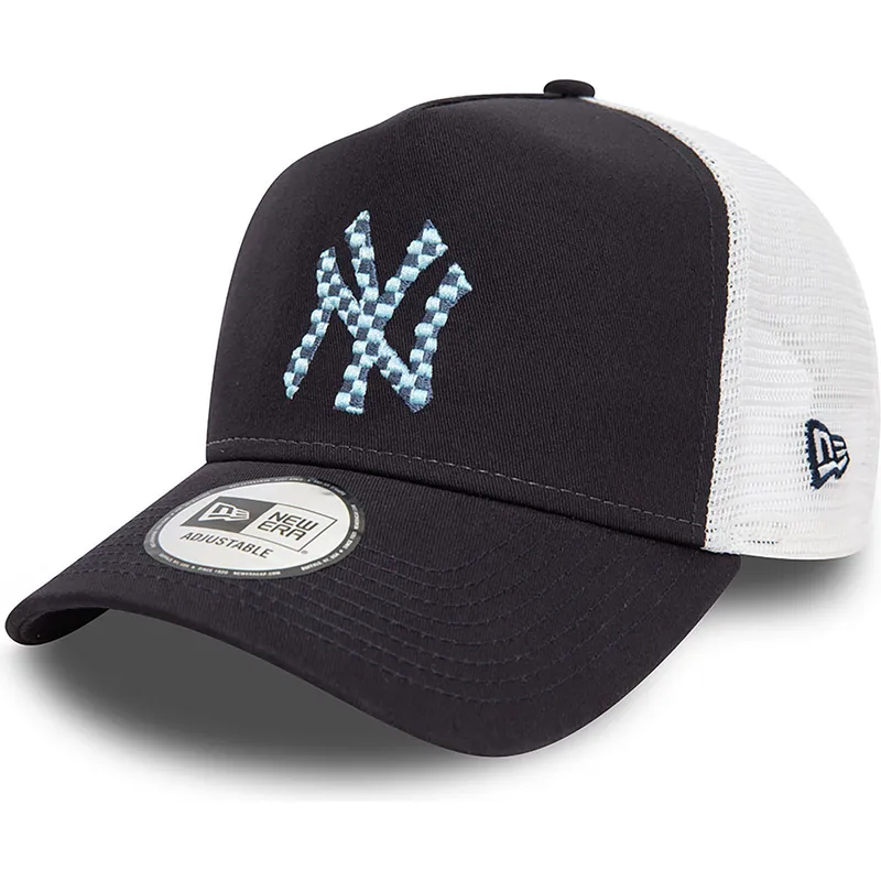 keps-trucker-marinbla-och-vit-a-frame-seasonal-infill-fran-new-york-yankees-mlb-av-new-era