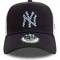 keps-trucker-marinbla-och-vit-a-frame-seasonal-infill-fran-new-york-yankees-mlb-av-new-era