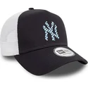 keps-trucker-marinbla-och-vit-a-frame-seasonal-infill-fran-new-york-yankees-mlb-av-new-era
