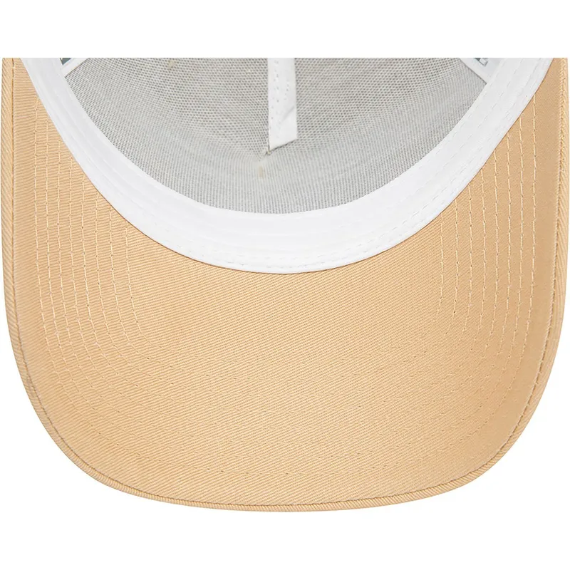 ljusbrun-och-vit-trucker-keps-a-frame-seasonal-infill-fran-los-angeles-dodgers-mlb-av-new-era