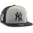 47-brand-flat-brim-new-york-yankees-mlb-sure-shot-black-and-white-snapback-cap