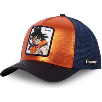 Orange och marinblå Son Goku SAV Dragon Ball truckerkeps från Capslab