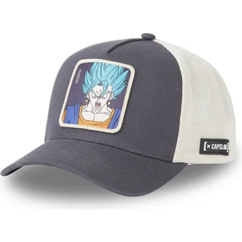 Svart och vit trucker-keps Vegetto Super Saiyan Blue FUS Dragon Ball från Capslab