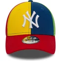 bojd-flerfargad-justerbar-keps-for-barn-9forty-block-new-york-yankees-mlb-fran-new-era