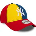 new-era-new-york-yankees-mlb-9forty-block-justerbar-flerfargad-bojd-keps-for-barn