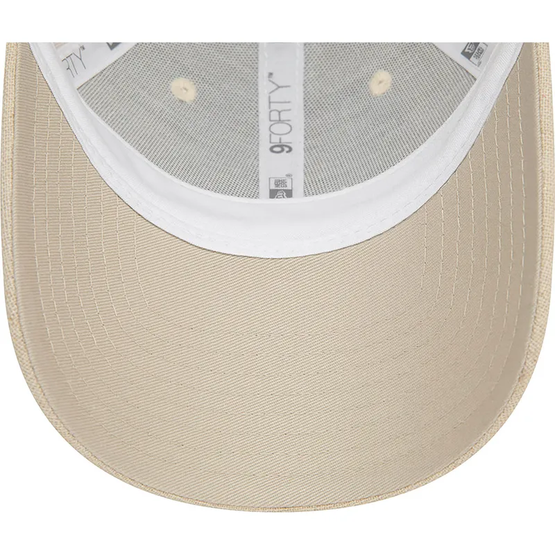 bojd-beige-justerbar-keps-for-dam-9forty-linen-fran-new-york-yankees-mlb-av-new-era