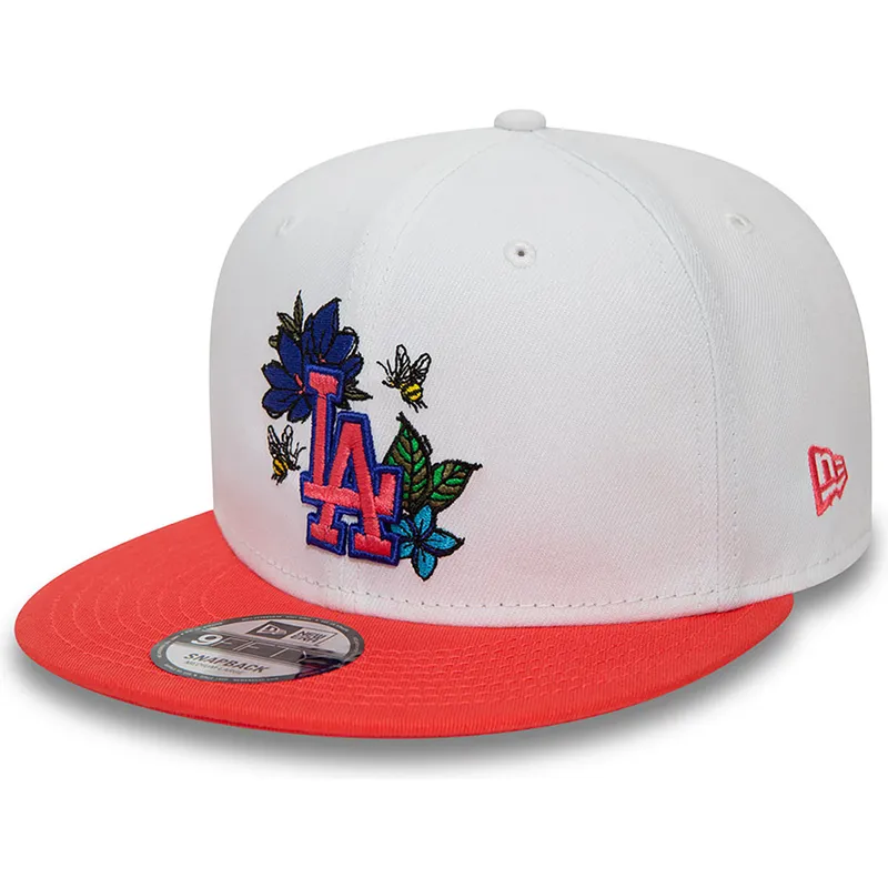 vit-och-rod-platt-snapback-keps-9fifty-floral-fran-los-angeles-dodgers-mlb-av-new-era