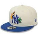 new-york-yankees-mlb-new-era-9fifty-bla-och-vit-snapback-platt-keps-med-blommonster