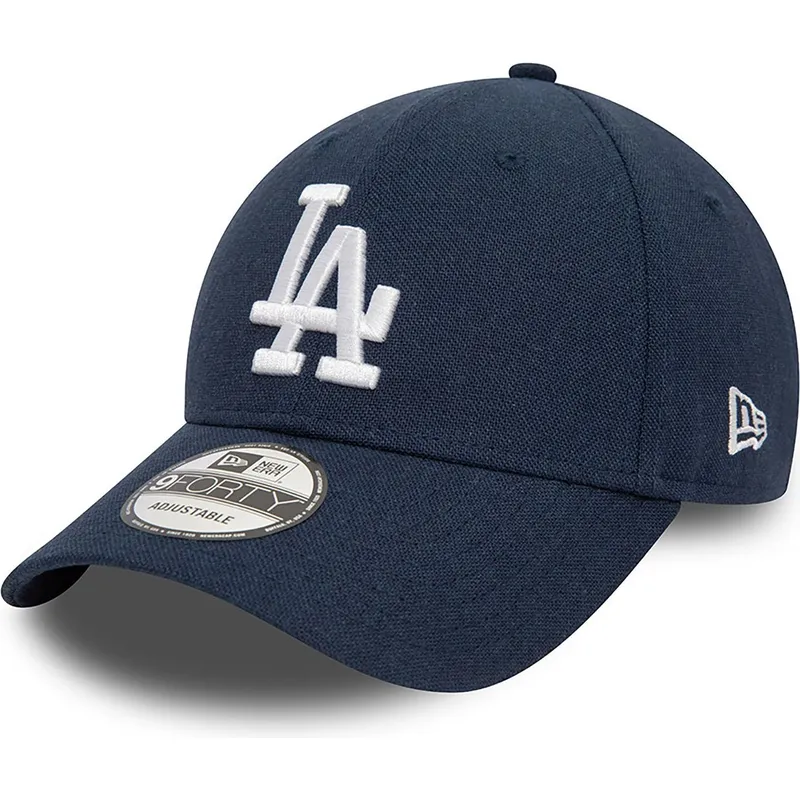 marinbla-bojd-justerbar-keps-9forty-linen-fran-los-angeles-dodgers-mlb-av-new-era