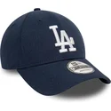 marinbla-bojd-justerbar-keps-9forty-linen-fran-los-angeles-dodgers-mlb-av-new-era