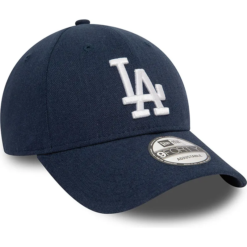 marinbla-bojd-justerbar-keps-9forty-linen-fran-los-angeles-dodgers-mlb-av-new-era