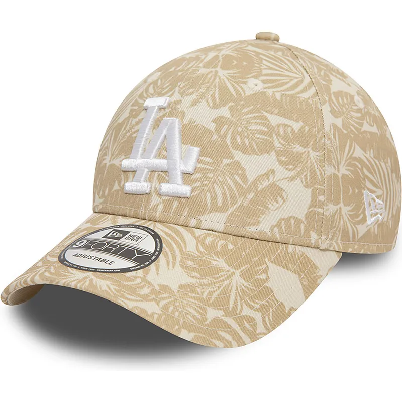 brun-bojd-justerbar-keps-9forty-summer-all-over-print-fran-los-angeles-dodgers-mlb-av-new-era