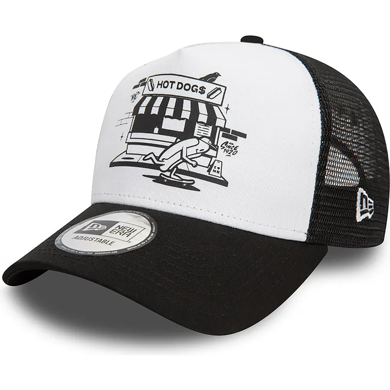 kepsar-curva-svart-snapback-a-frame-graphic-fran-hot-dog-new-york-av-new-era