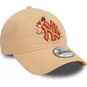 justerbar-brun-bojd-keps-9twenty-floral-new-york-yankees-mlb-fran-new-era