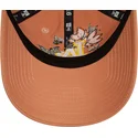 justerbar-brun-kurvkeps-9twenty-floral-los-angeles-dodgers-mlb-fran-new-era