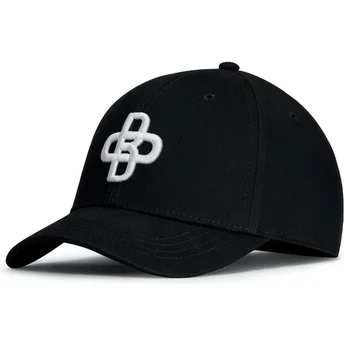 Oblack svart justerbar böjd keps Baseball Peach