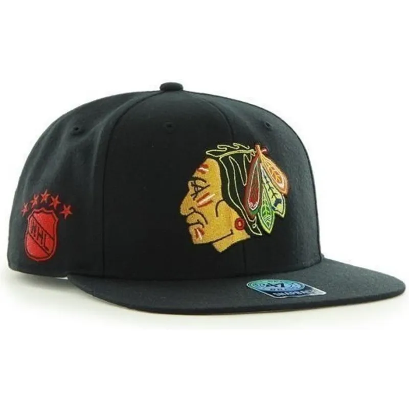 kepsar-plana-svart-snapback-fran-chicago-blackhawks-nhl-av-47-brand