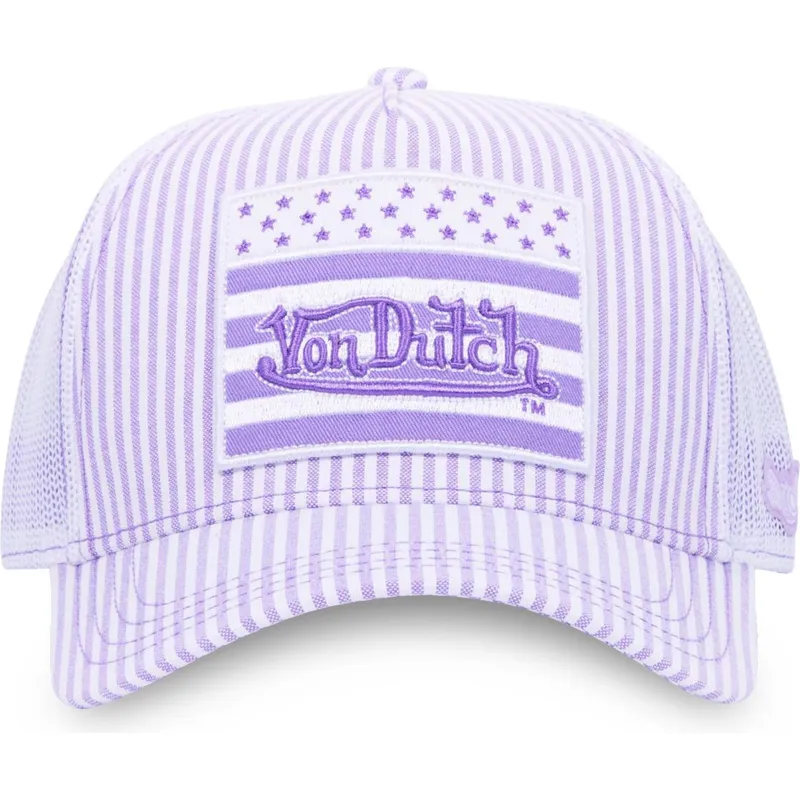 truckerkeps-lila-och-vit-flag-ll-fran-von-dutch