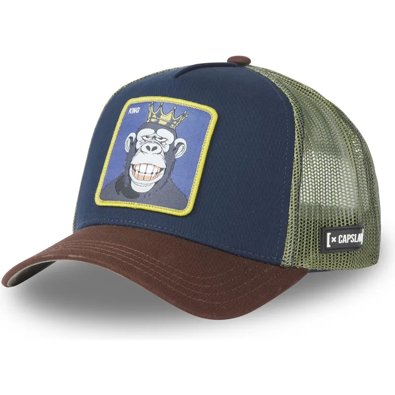 capslab-king-gor9-monkey-business-marinbla-gron-och-brun-truckerkeps