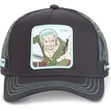 svart-truckerkeps-for-barn-roronoa-zoro-kidzor2-one-piece-fran-capslab