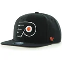 philadelphia-flyers-nhl-sure-shot-svart-snapback-flat-keps-fran-47-brand