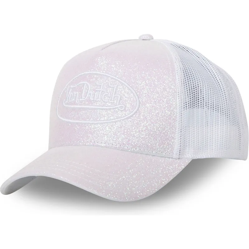 vit-truckerkeps-glitter-w-fran-von-dutch