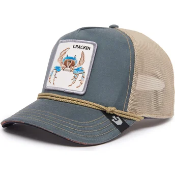 goorin-bros-the-farm-wuz-crackin-nautical-nonsense-gra-och-beige-truckerkeps-med-krabba