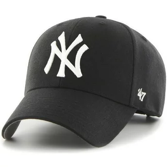 Svart böjd keps från New York Yankees MLB av 47 Brand