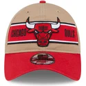 brun-och-rod-bojd-keps-justerbar-9twenty-draft-2024-fran-chicago-bulls-nba-av-new-era