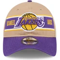 brun-och-lila-bojd-keps-justerbar-9twenty-draft-2024-av-los-angeles-lakers-nba-fran-new-era