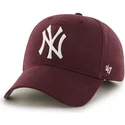 kepsar-curva-rod-justerbart-band-granate-fran-new-york-yankees-mlb-av-47-brand