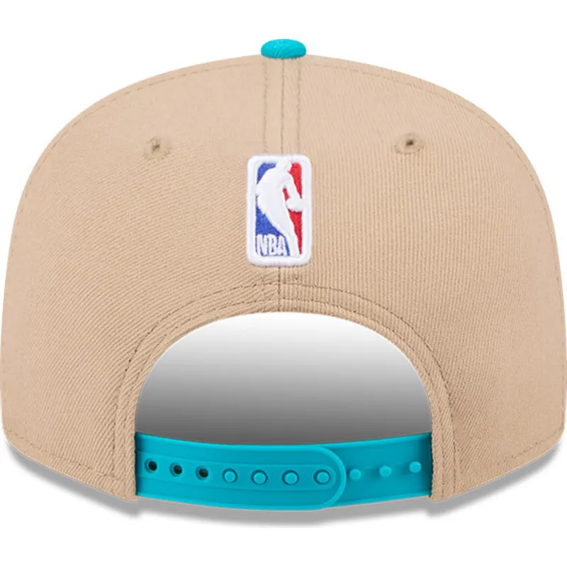 brun-och-bla-platt-keps-snapback-9fifty-draft-2024-fran-charlotte-hornets-nba-av-new-era